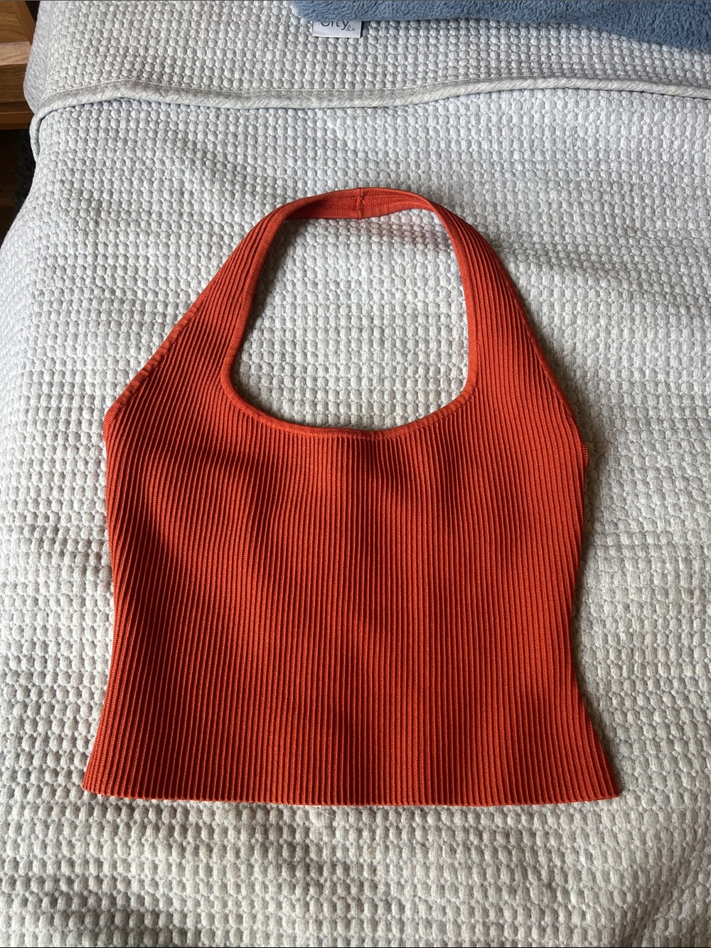 NWOT Babaton Aritzia Ribbed Halter Tank Top